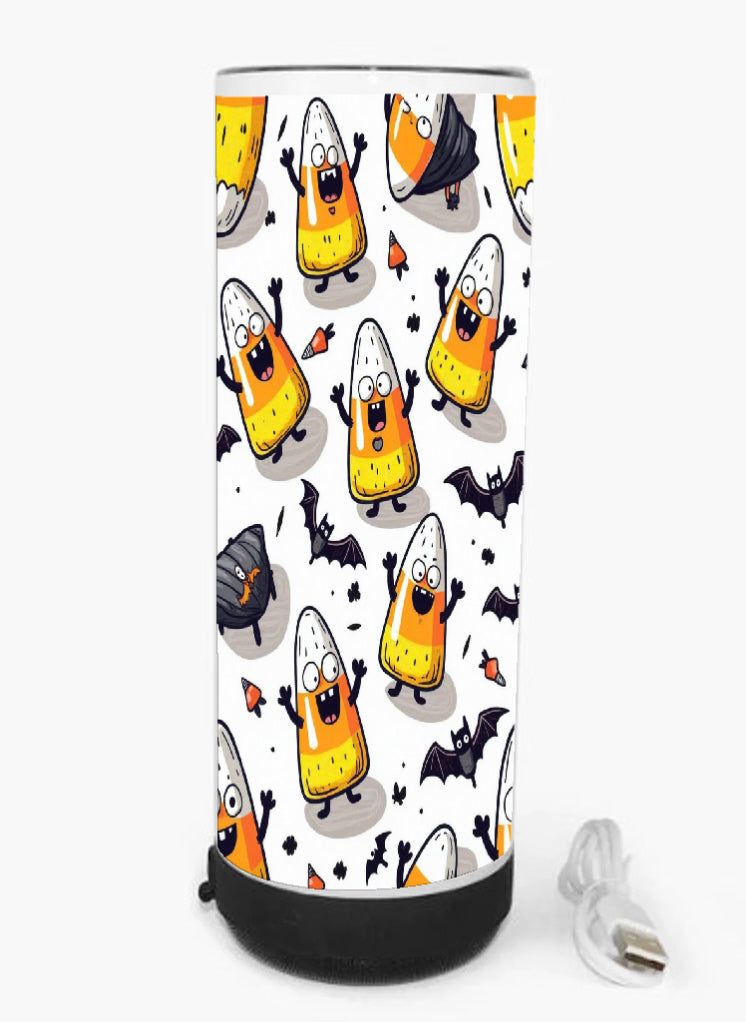 Candy Corn Halloween 20oz Bluetooth Travel Mug with removable Bluetooth speaker