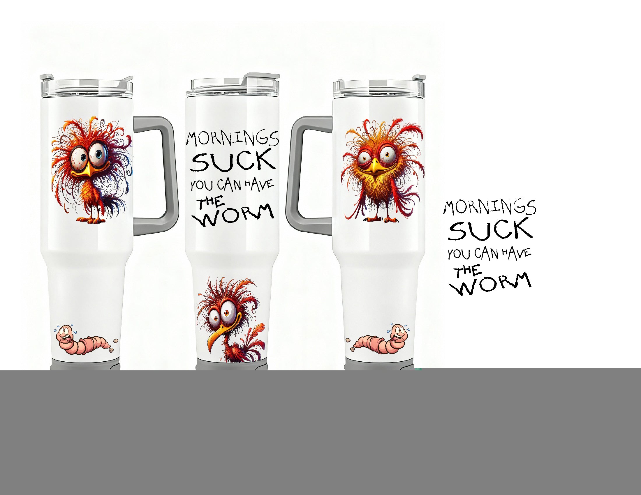 Mornings Suck 40oz Bluetooth Travel Mug