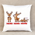 Drink Drank Drunk - Throw Pillow Cover