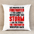 Fate and the Firefighter - Throw Pillow Cover