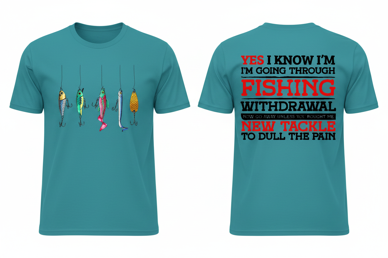 Fishing Withdrawal - Teal Side by Side