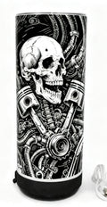 Gear Head 20oz Bluetooth Travel Mug with skull and engine mechanical design