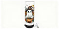 Witchy Ghost Halloween 20oz Bluetooth Travel Mug with fall floral design and jack-o-lantern