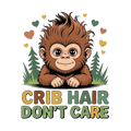 Crib Hair Don't Care - Bib