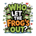 Who Let the Frogs Out? - Bib