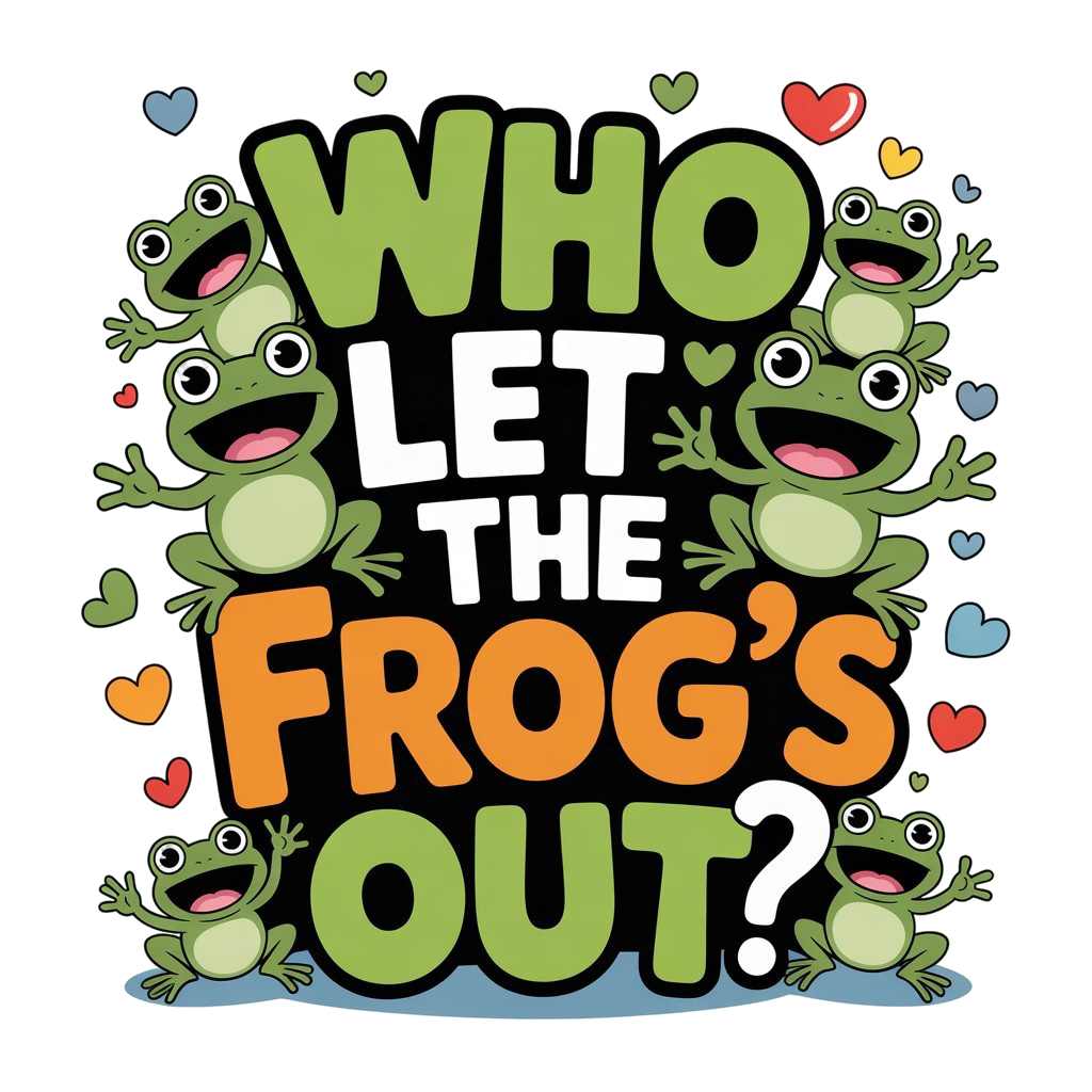 Who Let the Frogs Out? - Bib