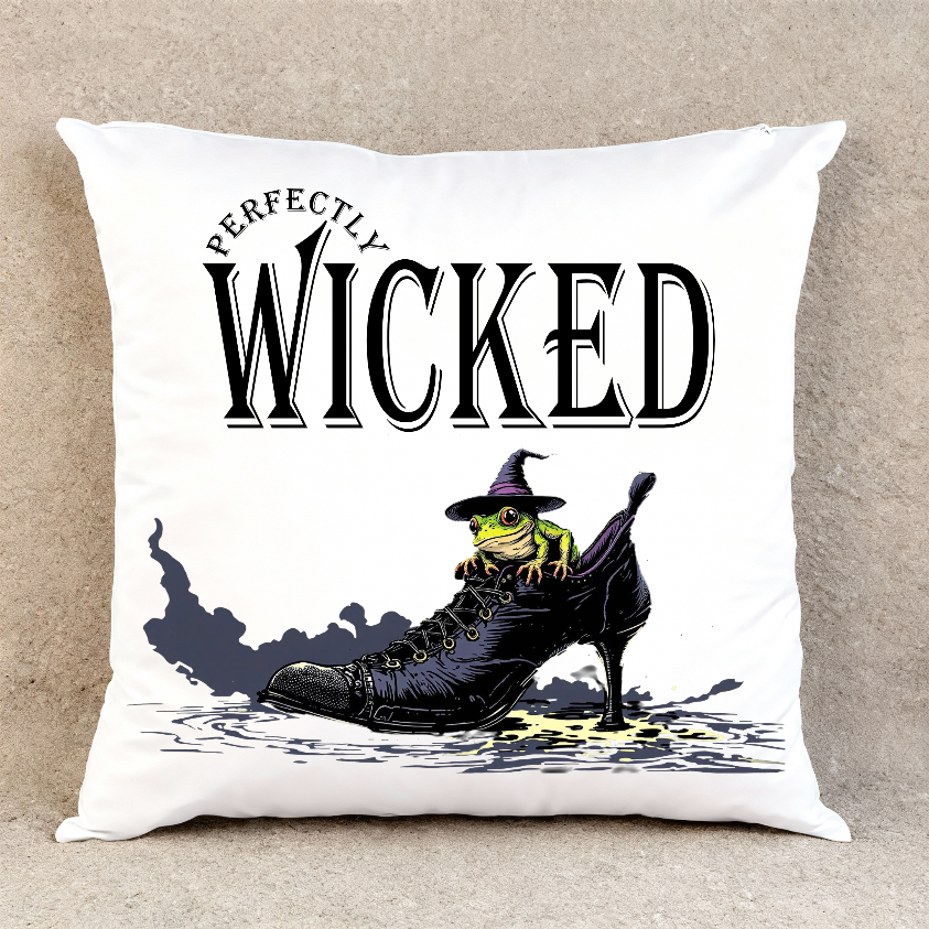 Perfectly Wicked - Throw Pillow Cover