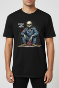 Waiting for Parts on black t-shirt