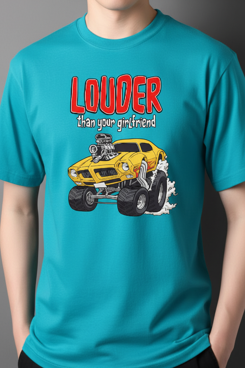 Louder Than Your Girlfriend - Gildan Blue