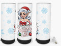 I Can Get You on the Naughty List 20oz Bluetooth Travel Mug shown from three angles