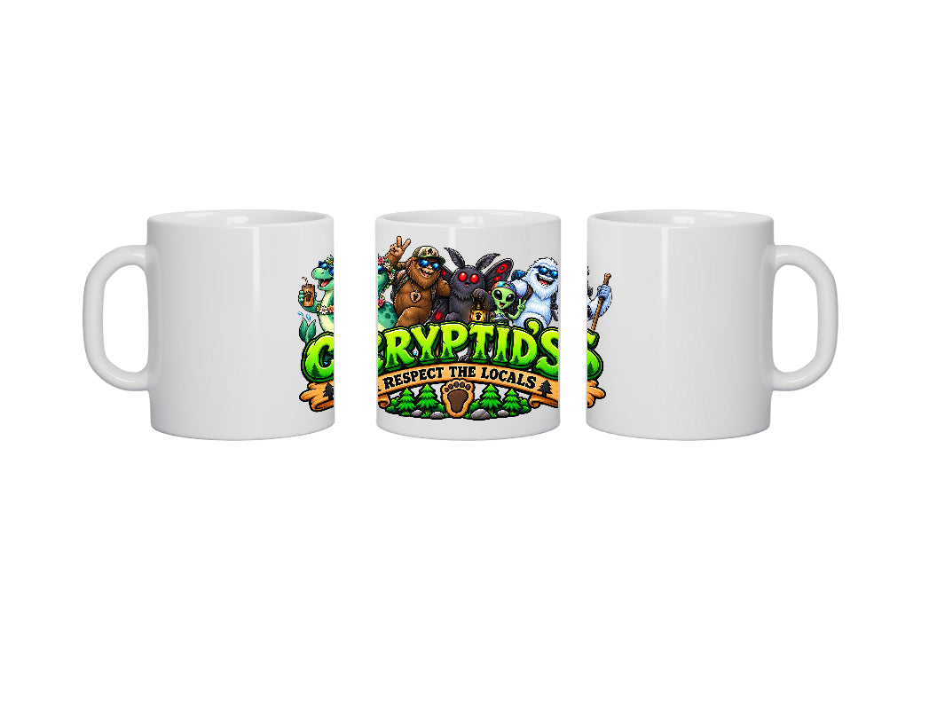 Cryptids Respect the Locals 11oz Ceramic Coffee Mug