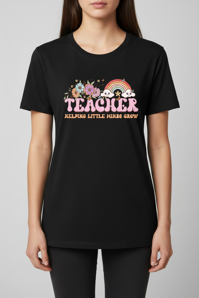 Teacher Helping Little Minds Grow - Black